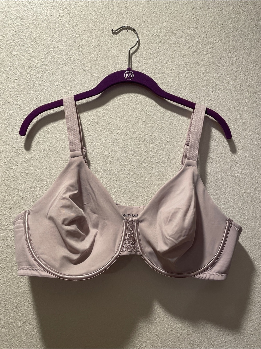 Vanity Fair Light Pink Full Coverage Unlined Bra